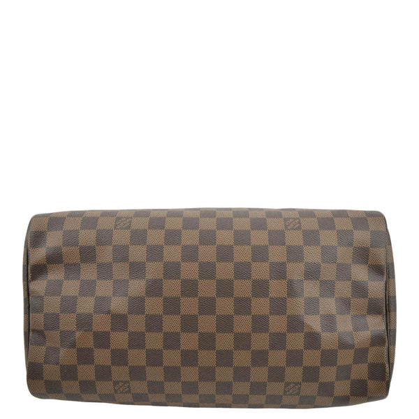 LOUIS VUITTON Speedy 35 Damier Ebene Satchel Bag Brown