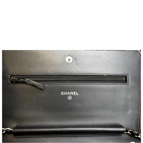 Chanel CC WOC Caviar Leather Wallet Chain Shoulder Bag - Zip