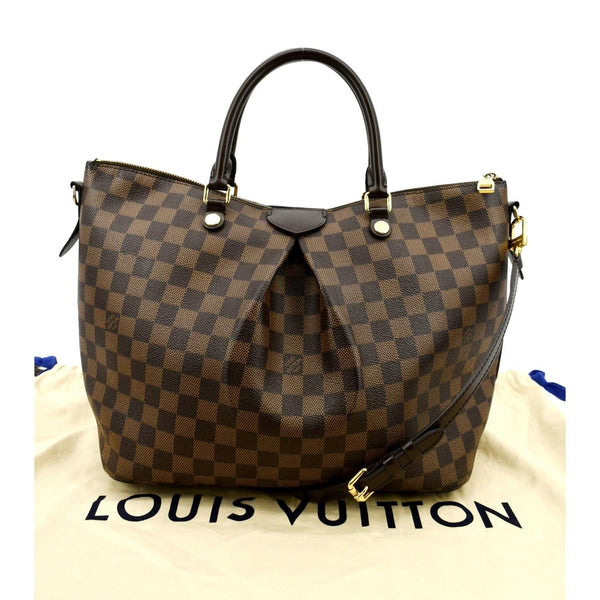 LOUIS VUITTON Siena GM Damier Ebene Shoulder Bag Brown