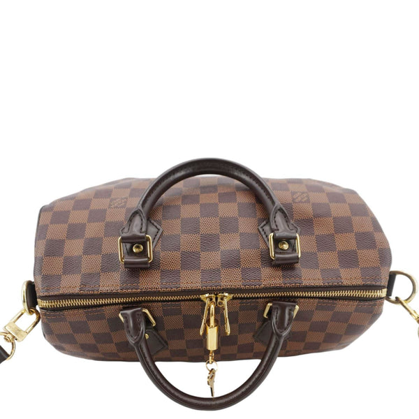LOUIS VUITTON Speedy 30 Damier Ebene Bag – Lock & Key Detail
