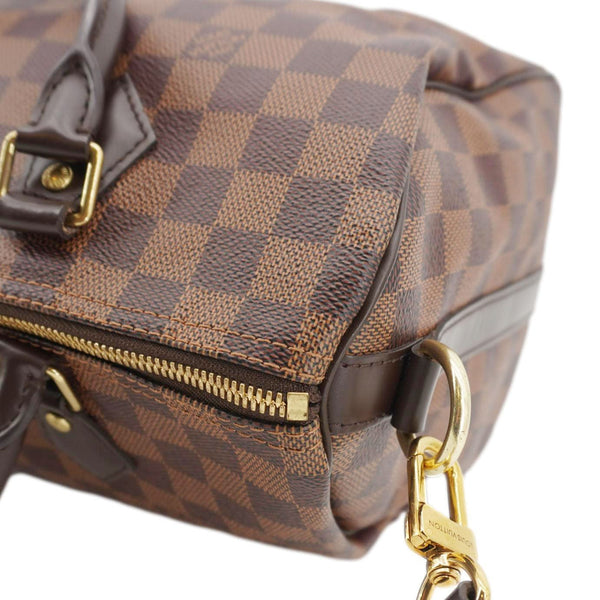LOUIS VUITTON Speedy 30 Damier Ebene Bag – Stitching Close-up