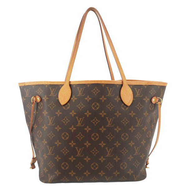 LOUIS VUITTON Neverfull MM Monogram Canvas Shoulder Bag Brown