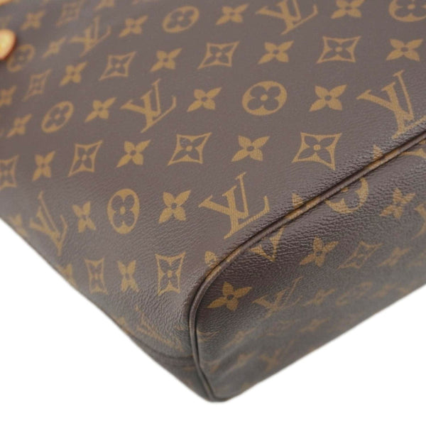 LOUIS VUITTON Neverfull MM Monogram Canvas Shoulder Bag Brown