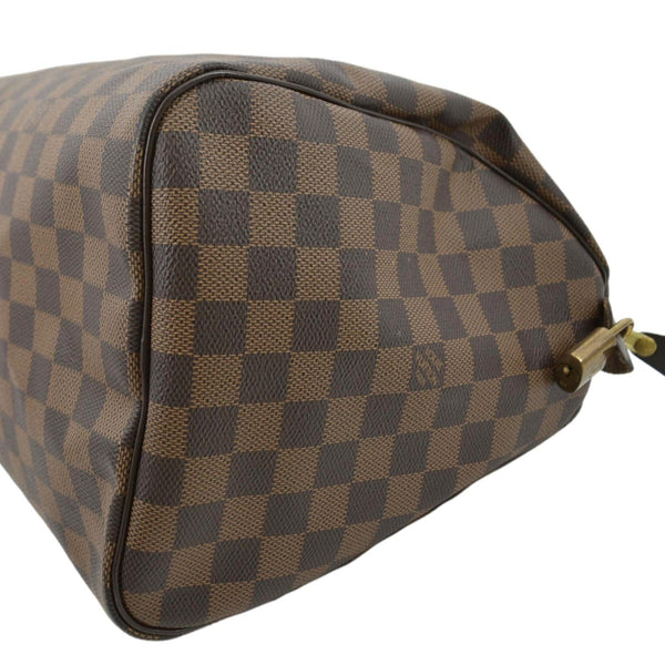 LOUIS VUITTON Speedy 35 Damier Ebene Satchel Bag Brown