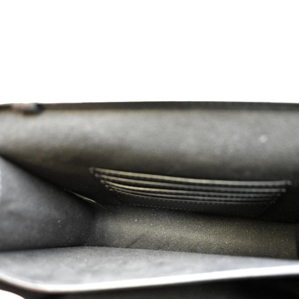 FENDI Fab Leather Crossbody Bag Black