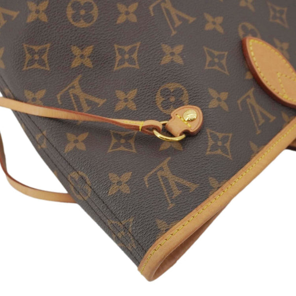 LOUIS VUITTON Neverfull MM Monogram Canvas Shoulder Bag Brown