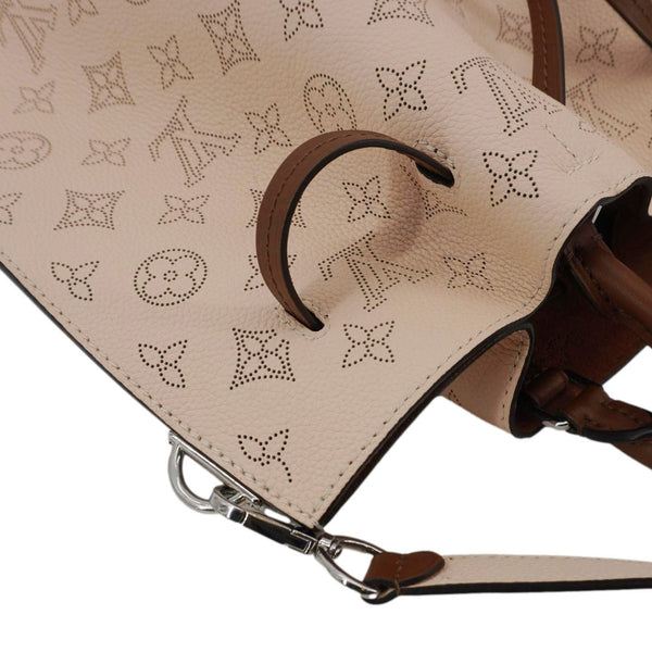 LOUIS VUITTON Girolata Monogram Mahina Leather Shoulder Bag Peach