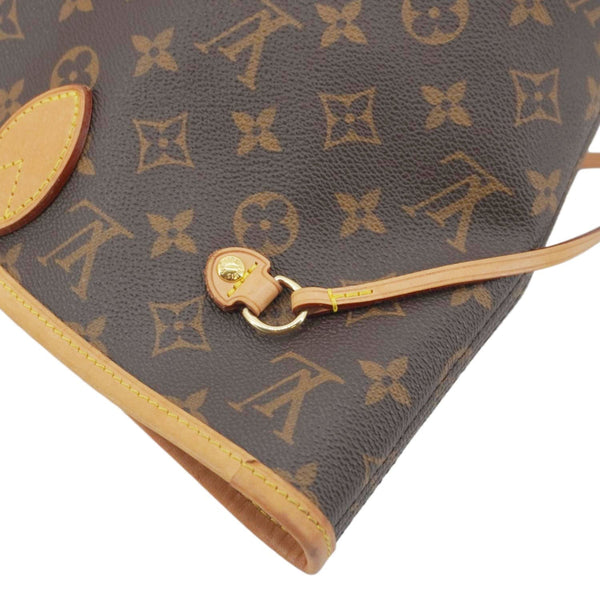 LOUIS VUITTON Neverfull MM Monogram Canvas Shoulder Bag Brown