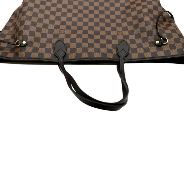 LOUIS VUITTON Neverfull GM Damier Ebene Tote Shoulder Bag Brown