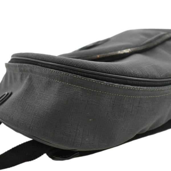 GUCCI Interlocking G Coated Canvas Backpack Black 223705