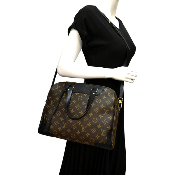 LOUIS VUITTON Retiro Monogram Canvas Shoulder Bag Brown