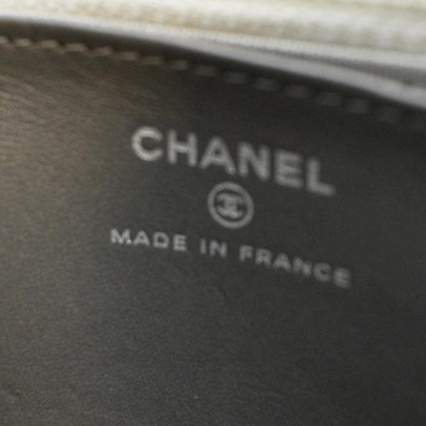 CHANEL Classic 2.55 Reissue Space Charm Quilted Canvas WOC Crossbody Bag Silver