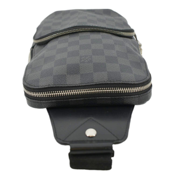 LOUIS VUITTON Avenue Sling Damier Graphite Backpack Bag Black