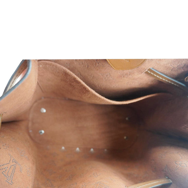 LOUIS VUITTON Girolata Monogram Mahina Leather Shoulder Bag Peach