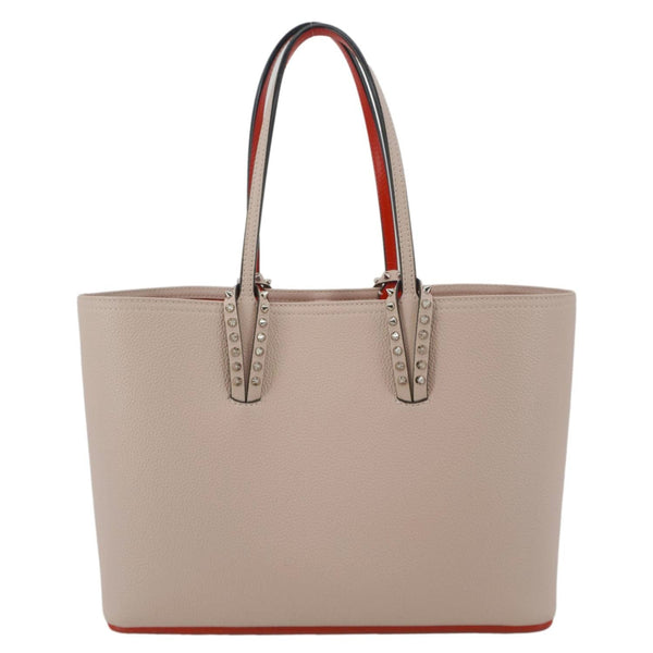 CHRISTIAN LOUBOUTIN Cabata Leather Tote Bag Peach