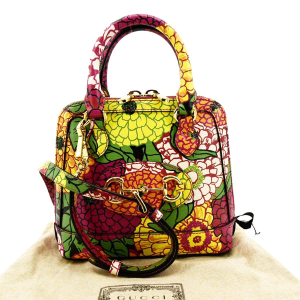 Gucci Mini Horsebit 1955 Leather Crossbody Bag in Multicolor