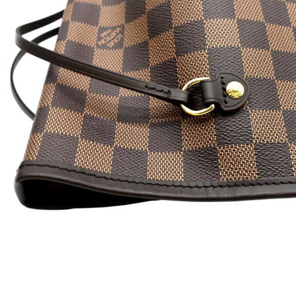 LOUIS VUITTON Neverfull GM Damier Ebene Tote Shoulder Bag Brown