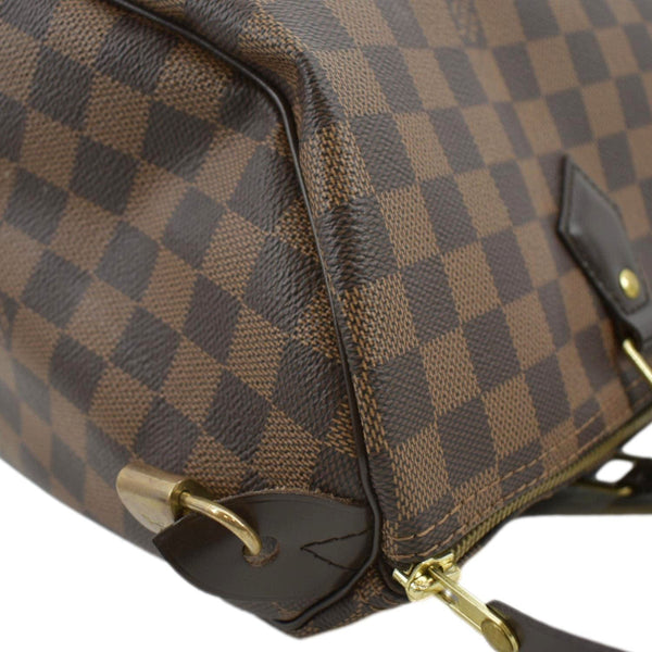 LOUIS VUITTON Speedy 35 Damier Ebene Satchel Bag Brown