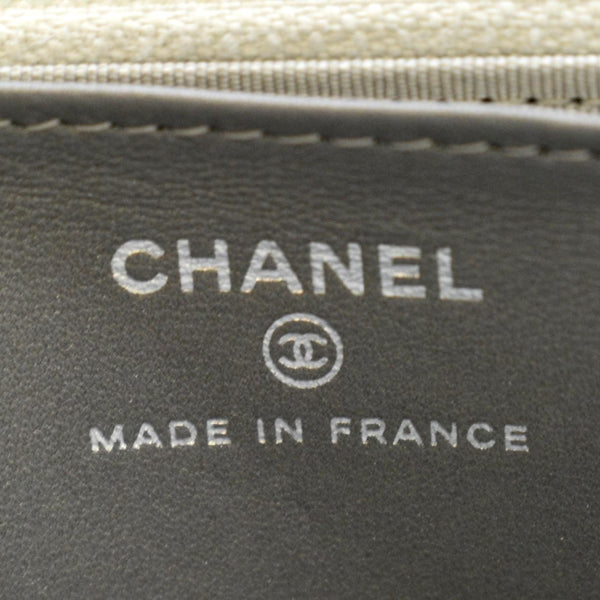 CHANEL Classic 2.55 Reissue Space Charm Quilted Canvas WOC Crossbody Bag Silver