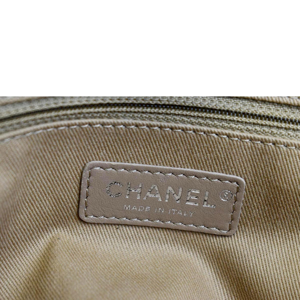 Chanel Deauville Canvas Tote Bag in Beige color - Made in Italy