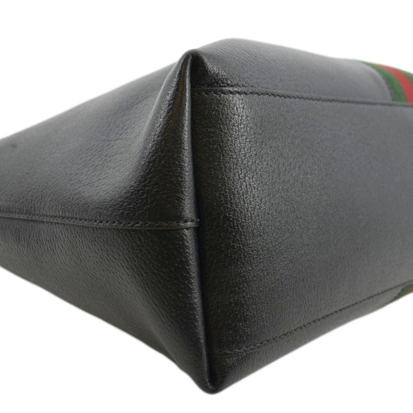 GUCCI Ophidia GG Jumbo Leather Tote Bag Black 631685