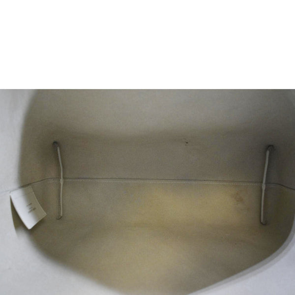 YVES SAINT LAURENT Leather Tote Bag Ivory