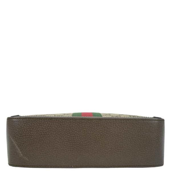 GUCCI Ophidia Web Small GG Supreme Canvas Shoulder Bag Beige 550622