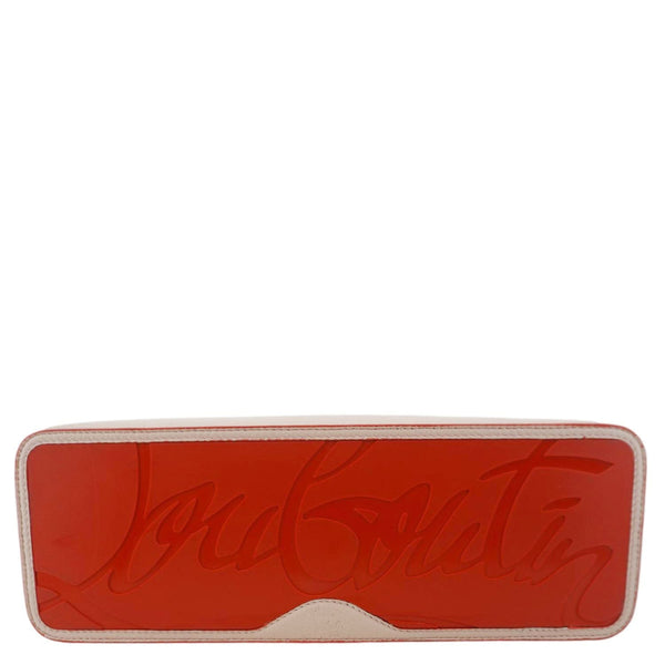 CHRISTIAN LOUBOUTIN Cabata Leather Tote Bag Peach