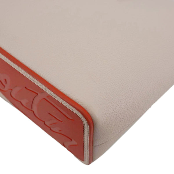 CHRISTIAN LOUBOUTIN Cabata Leather Tote Bag Peach