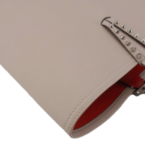 CHRISTIAN LOUBOUTIN Cabata Leather Tote Bag Peach