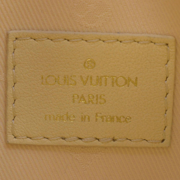 LOUIS VUITTON Over The Moon Bubblegram Calf Leather Crossbody Bag Banana Yellow