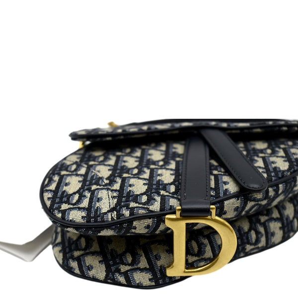 CHRISTIAN DIOR Saddle Mini Oblique Jacquard Crossbody Bag Multicolor