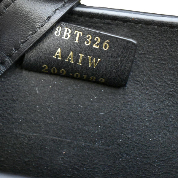 FENDI Fab Leather Crossbody Bag Black