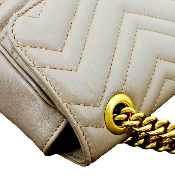 GUCCI GG Marmont Medium Matelasse Shoulder Bag Dusty Pink 443496