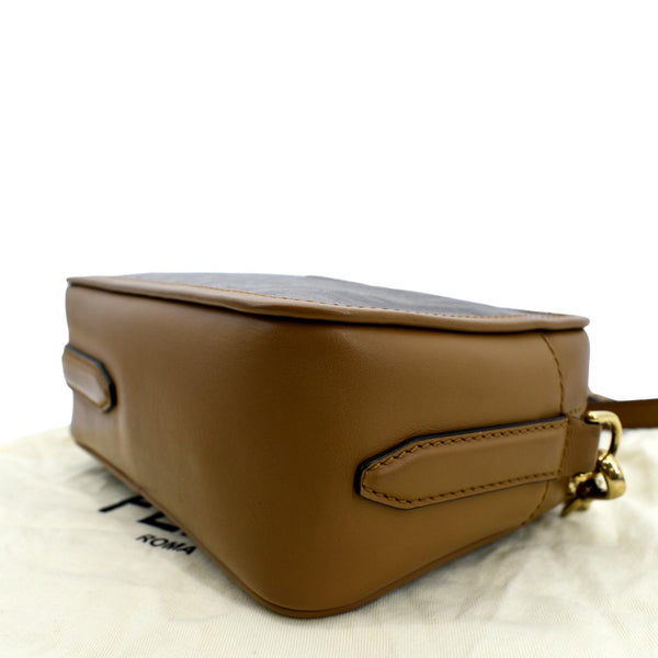 FENDI FF Fabric Crossbody Camera Bag Tan
