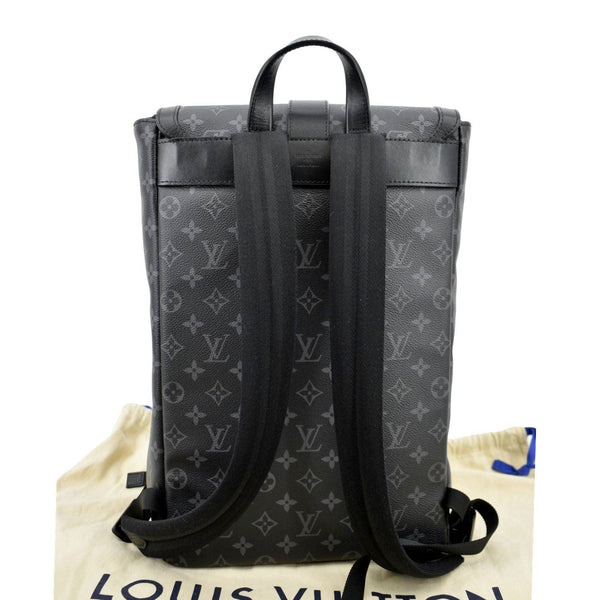 LOUIS VUITTON Saumur Monogram Canvas Backpack Bag Grey