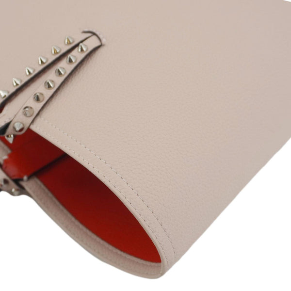 CHRISTIAN LOUBOUTIN Cabata Leather Tote Bag Peach