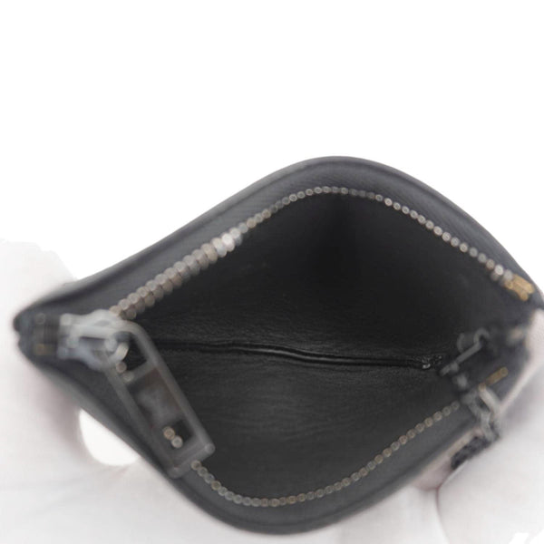 LOUIS VUITTON LV Aerogram Leather Key Pouch Black