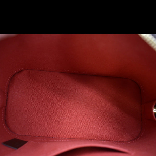 LOUIS VUITTON Alma BB Damier Ebene Satchel Crossbody Bag Brown