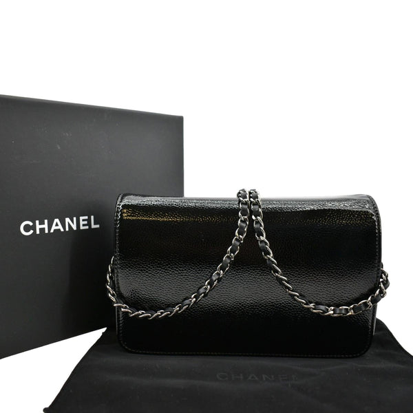 Chanel CC WOC Caviar Leather Wallet Chain Shoulder Bag - Back