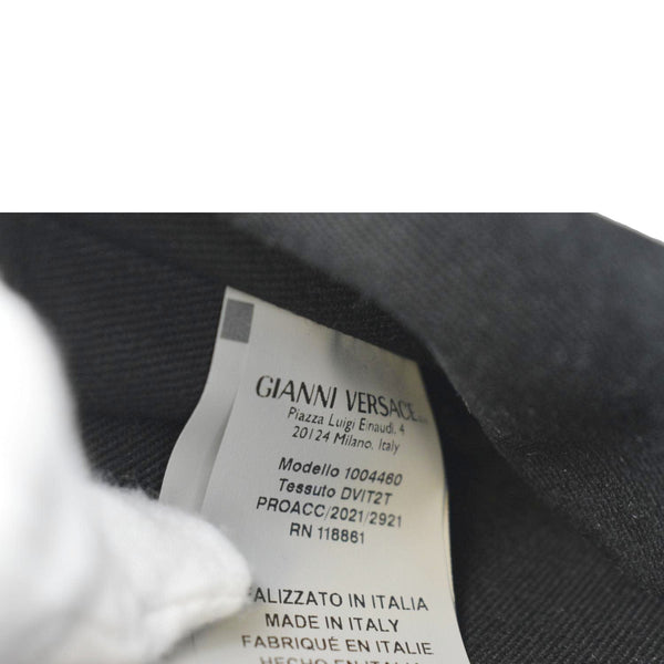 VERSACE La Medusa Leather Top Handle Shoulder Bag White