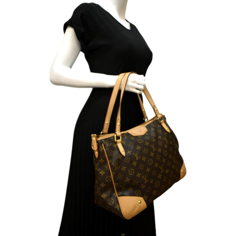 LOUIS VUITTON Estrela MM Monogram Canvas Shoulder Bag Brown