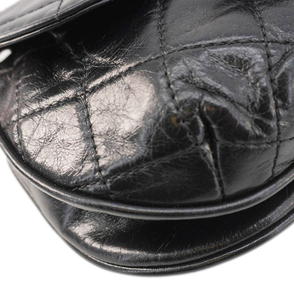 CHANEL Bubble CC Aged Calfskin Small Crossbody Bag Black