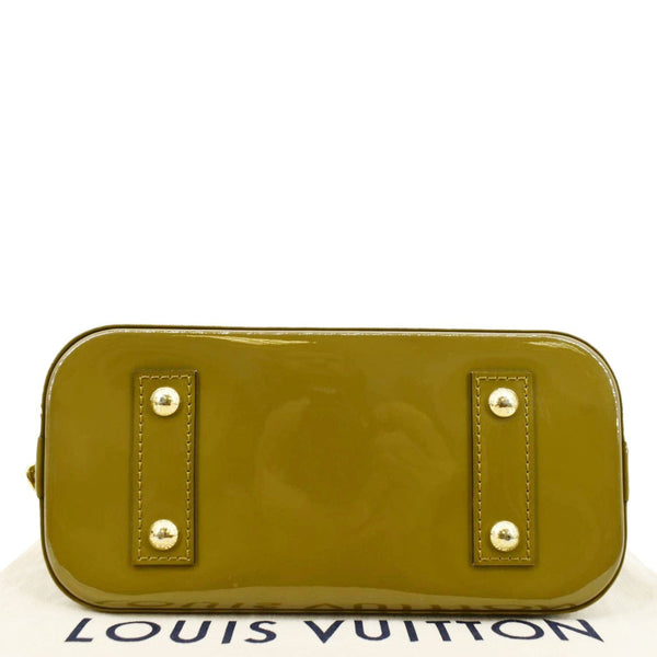 LV Alma BB Vernis Leather Crossbody Bag Vert Olive