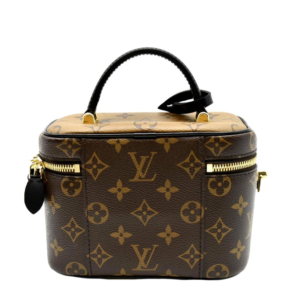 LOUIS VUITTON Vanity PM Monogram Reverse Canvas Crossbody Bag Brown