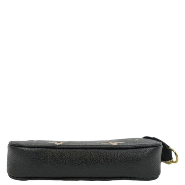 LOUIS VUITTON Mini Pochette Bicolor Monogram Empreinte Accessoires Pouch Black