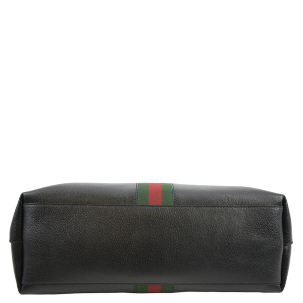 GUCCI Ophidia GG Jumbo Leather Tote Bag Black 631685