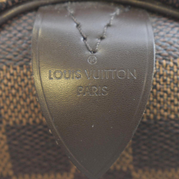 LOUIS VUITTON Speedy 35 Damier Ebene Satchel Bag Brown