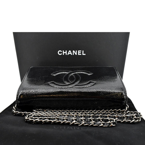 Chanel CC WOC Caviar Leather Wallet Chain Shoulder Bag - Top