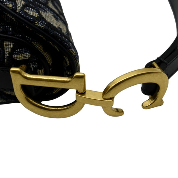 CHRISTIAN DIOR Saddle Mini Oblique Jacquard Crossbody Bag Multicolor